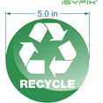 thumbnail image 2 of shiyou-Recycle Sticker for Trash Can \u20136 Pack 5 inch- Premium Self-Adhesive Vinyl, Laminated for Weatherproof, UV Resistant, Perfect Label Stickers for containers, Ideal Sign for Home, Office, Ki, 2 of 4