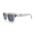 thumbnail image 6 of Mod Gentleman Style Hipster Narrow Thick Horn Rim Mod Sunglasses Grey - Black, 6 of 7