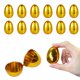 thumbnail image 1 of Huevos de Pascua de plástico dorados, huevos sorpresa rellenables para Pascua, huevos de juego, rellenos de juguetes para la canasta de huevos de Pascua de los niños, rellenos de juguetes para Pascua,, 1 of 6