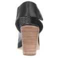 thumbnail image 5 of Womens STEVEN by Steve Madden Suzy Perforated Open Toe Heel Ankle Booties - Black, 5 of 7