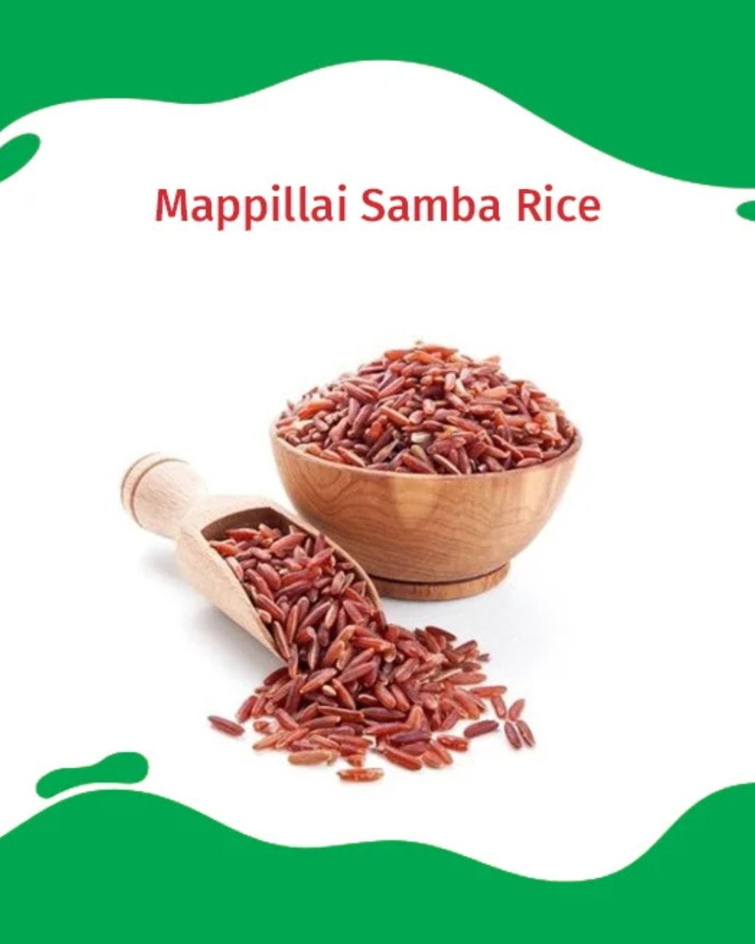 Shastha Unpolished Mappilai Samba Red Rice, 2 lbs, pack of 2
