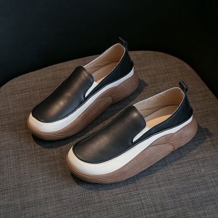 

Womens Summer Shoes Tawop Black Thick Soled Comfort Shoes Round Toe Fashion Ladies Shoes 42(Us:9)