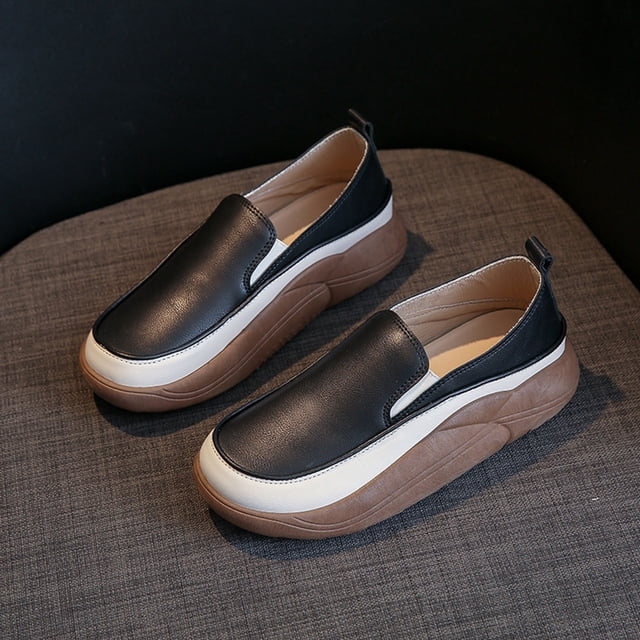 Cameland Chaussures Mode Femmes Chaussures à Plateforme Épaisses Bout Rond Chaussures Décontractées Confortables