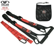 Valor Fitness Adjustable Bodyweight Suspension Strength Training Resistance Straps With Storage Bag - Portable VFX Full Body Home Gym Workout