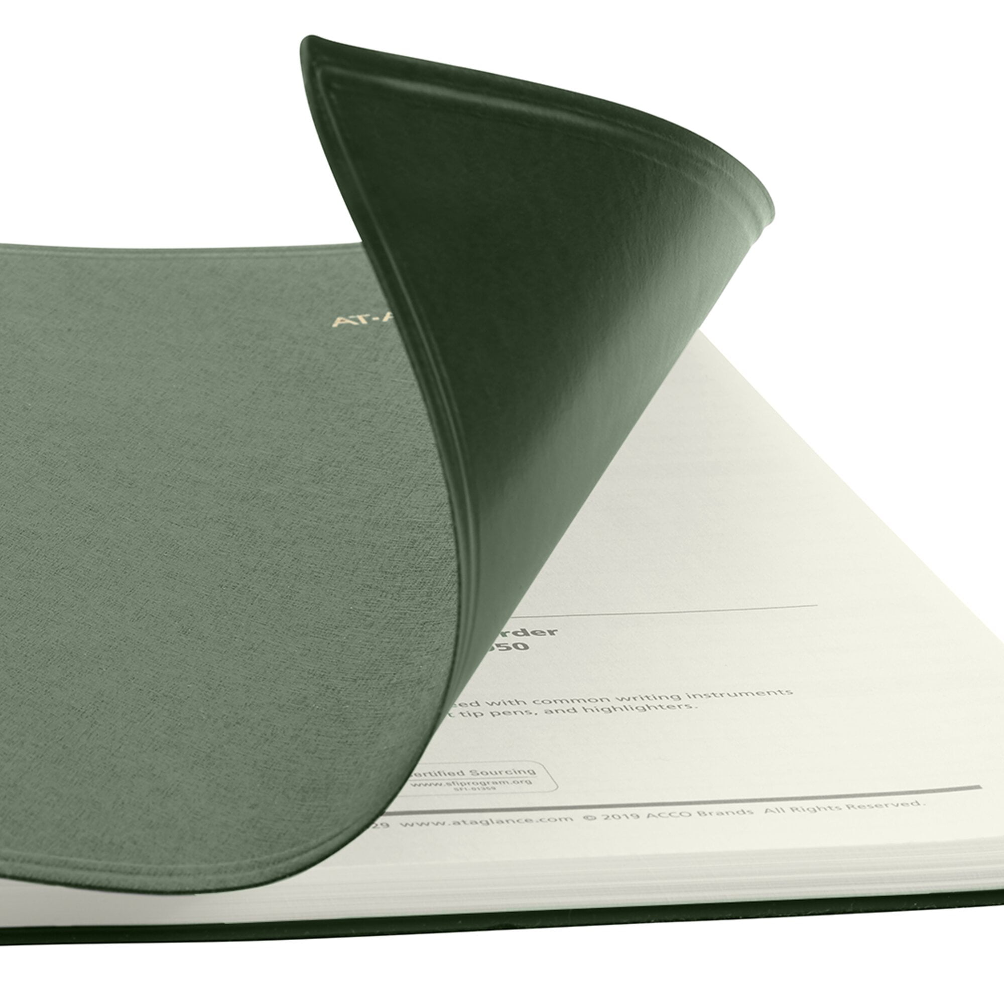 AT-A-GLANCE Recycled 2026 Weekly Monthly Appointment Book Planner Green Large 8