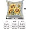 thumbnail image 6 of Sunflower Pillow Cover Vintage Bouquet Pillowcases Elegant Flower Cushion Floral French Throw Pillows Boy Girl Bed Room Botanical Couch Cushion Cover for Home Sofa Bedroom Car, 6 of 6