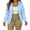 thumbnail image 2 of Women's Zip Up Y2K Hoodies Casual Long Sleeve Plus Size Track Jackets with Pockets, 2 of 5