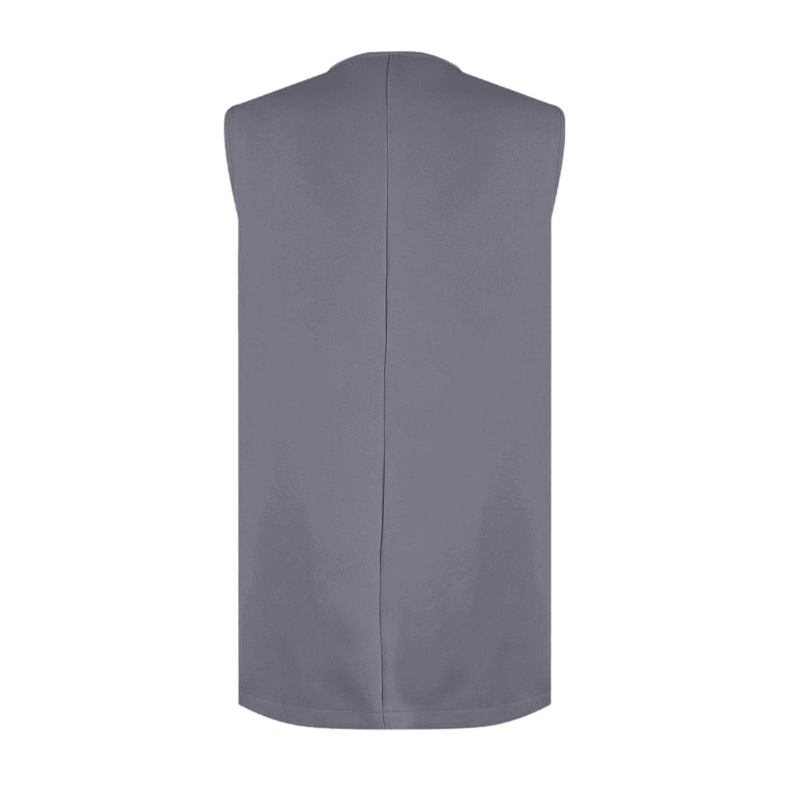 Womens Jackets Open Front Casual Blazer Vests Solid Color Lapel Single Button Lightweight Jackets Women - image 5