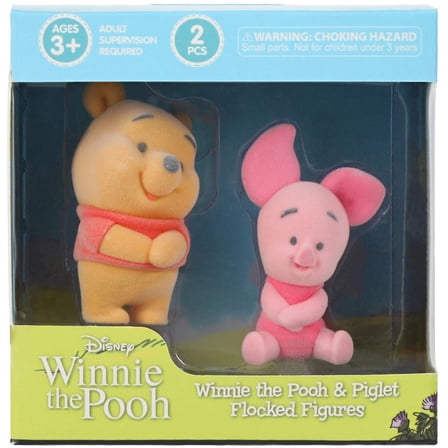 Disney Winnie the Pooh Pooh & Piglet Mini Figure 2-Pack (Flocked)