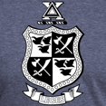thumbnail image 3 of CafePress - Delta Chi Black And White Coat Of Arms T Shirt - Mens Tri-blend T-Shirt, 3 of 4