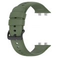 thumbnail image 1 of Silicone Watchband Strap Compatible For Oppo Watch3 / Oppo Watch3 Pro Smart Watch Replacement Wristband dark green compatible for OPPO Watch 3Pro, 1 of 5
