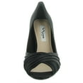 thumbnail image 3 of Nina Womens Rhiyana Stiletto Peep Toe Dress Pumps Black 9 Medium (B,M), 3 of 3