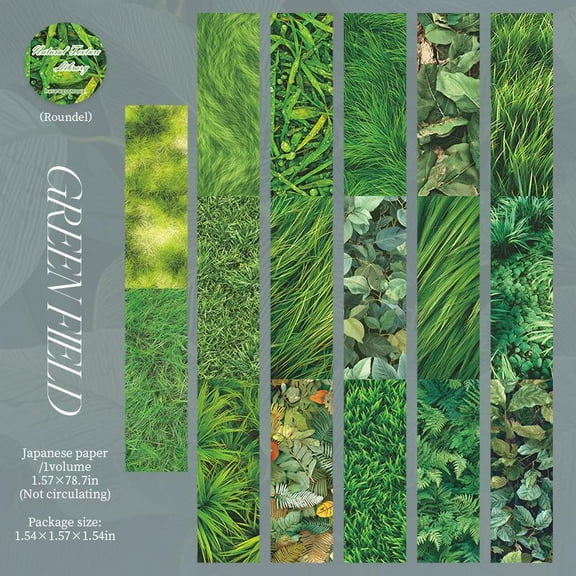 Nature Texture Washi Tape, 2 Rolls Masking Wall Adhesive Tape Stickers for Scrapbook Art Craft Junk Journal Supplies