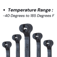 thumbnail image 5 of Cable Tie, 30-1/2 in L, 9 in Max Bundle Dia., Black, Nylon 6/6, 120 lb Strength, 50 PK, 5 of 5
