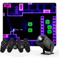 thumbnail image 4 of Salange Proyector de Juegos P30 Max M300 Max, Proyector Inteligente Portátil con Aplicaciones y Juegos Integrados, Compatible con HD 4k con Controladores, 4 of 8