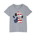 thumbnail image 6 of CFLVAEK 4th of July Patriotic Indenpendence Day T Shirts for Kids American Flag Graphic Tees Comfy Short Sleeve Round Neck Cotton Tops 5 Years, 6 of 7