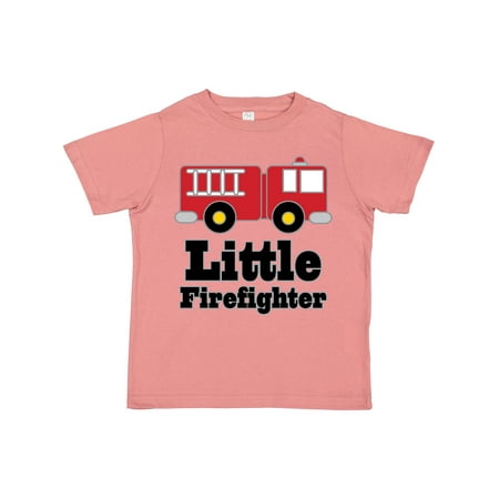 

Inktastic Little Firefighter Fire Engine Gift Toddler Boy or Toddler Girl T-Shirt