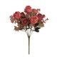 thumbnail image 1 of Ramo de rosas y peonías artificiales de seda | Decoración para bodas, fiestas y el hogar | Arreglo floral de mano para centro de mesa, 1 of 6