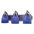 thumbnail image 3 of Vanity Bathbar-Bulb:Incandescent Bulb,Finish:Polished Chrome,Number of Lights:3,Shade:Sapphire, 3 of 4