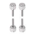 thumbnail image 1 of Unique Bargains 4pcs Ronde Tête Plate Moleté Pouce M2x8mm Main Serrage Vis Filetées Boulons de Bouton pour Vernier Étriers, 1 of 5