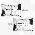 thumbnail image 4 of Balery Doodle Cute Cat Bedding Queen Pillow Cases - Envelope Closure - Soft Brushed Microfiber Fabric - Shrinkage and Fade Resistant Pillow Cases-14"x20", 4 of 9