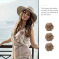 thumbnail image 2 of 10 Pcs Fleurs en Toile de Jute Artisanat Fait Main Fleurs Décoration en Jute pour Bricolage, 2 of 9
