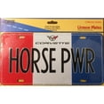 thumbnail image 1 of Corvette HORSE PWR Metal License Plate, 1 of 1