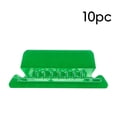 thumbnail image 2 of File Folder Tabs, Hanging File Folder Labels, Plastic Hanging Folder Tabs – 10 Sets Tabs And Inserts for Hanging Files Folders, Clear Hanging File Tabs for File Folders(Green), 2 of 9