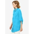 thumbnail image 3 of Woman Within Plus Size Cotton Gauze Bigshirt, 3 of 6