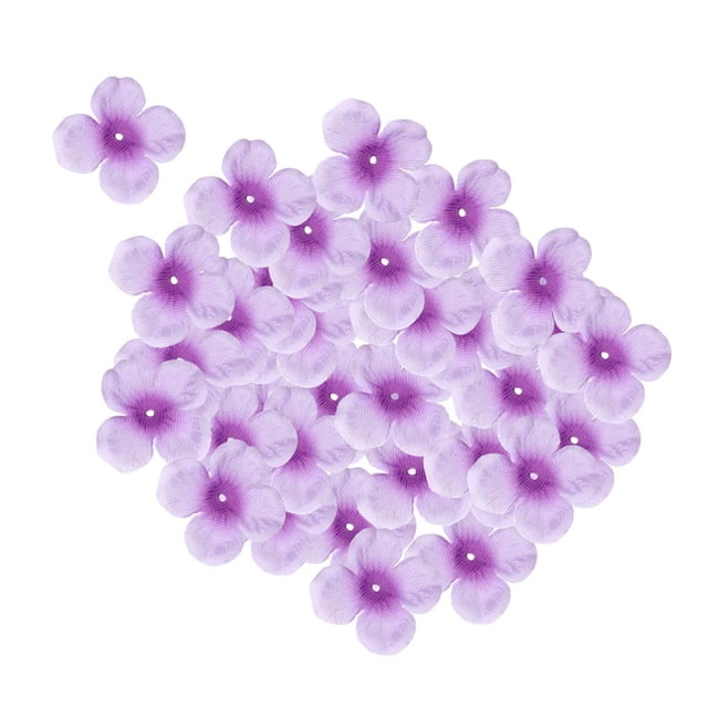 (5 piezas) Pétalos de rosa artificiales de seda para ceremonia de San Valentín, boda o Púrpura bicolor