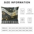 thumbnail image 5 of Nawypu Throw Pillow Cover Decorative Pillow Cases Square Cushion Cover for Sofa Bedroom Living Room Home Decor - Musical Notes with Piano Black, 5 of 5