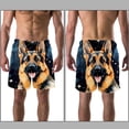 thumbnail image 3 of luoweisi Men's Beach Shorts Quick Dry Swim Trunks with Mesh Lining Sheepdog S, 3 of 5