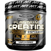 Muscletech Essential Series Platinum Creatine Gain of Muscle Powder, Unflavored, 14.11 oz. (400 grams)