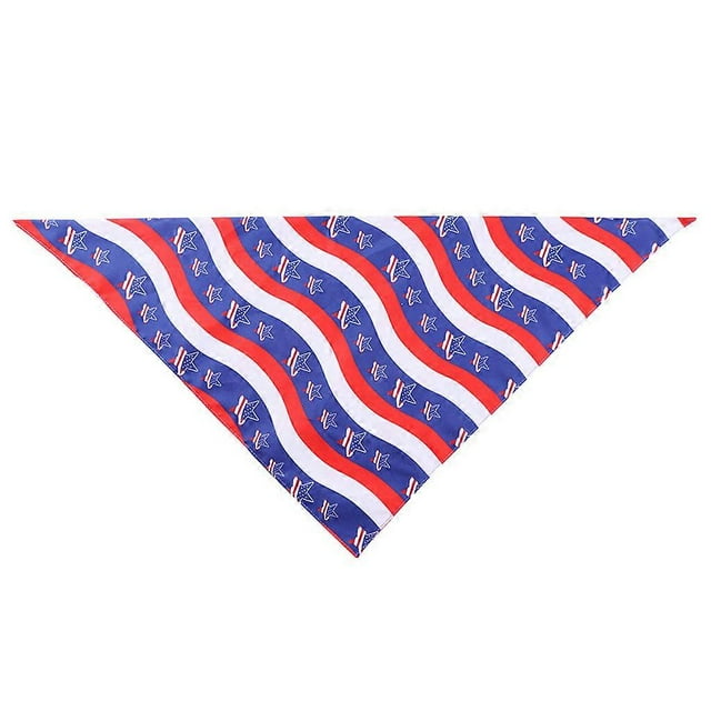 Saliva Towel Pet Supplies American Flag Decoration Supplies Triangle Towel Dog Scarf Pet Neckerchief Scarf Washable Bibs
