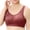 Wine, variant on VerPetridure High Impact Sports Bras for Women Women Yoga Solid Sleeveless Cold Shoulder Casual Tanks Blouse Tops Intimates