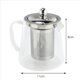 thumbnail image 3 of 5X Buen Borosilicato Tetera de Vidrio con Acero Inoxidable 304 Colador de Infusor Herramienta para Calentar Café, Tetera Juego de Caldera 380ML, 3 of 4