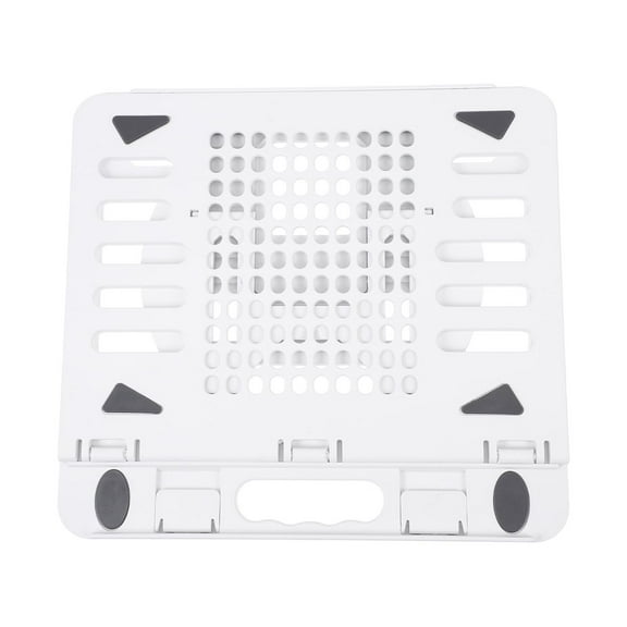 ifundom Back to School Plastic Laptop Rack White 1 Piece 10.8X10 In