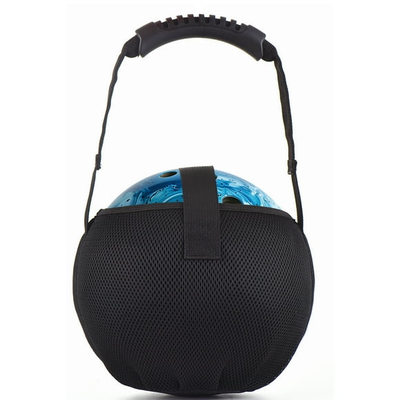 Mistaha Sac de Transport pour Boule de Bowling avec Poignée Renforcée pour Transport Facile - Sac en Maille PVC et Polyester Léger avec Fermeture à Crochet et Boucle