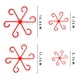 thumbnail image 5 of Juego de estacas de soporte de plantas | Soporte de tallos de plástico ajustables de 8 piezas para plantas de interior trepadoras y plantas de jardín | Estacas de ABS reutilizables en verde y rojo, 5 of 8
