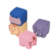 thumbnail image 1 of Soft Stacking Building Blocks, Lovely Multipurpos 4pcs Cute Animal Shape Soft Blocks Toys  For Kids For Home, 1 of 8