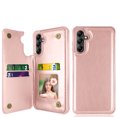 thumbnail image 1 of Takfox Leather Case for Galaxy A14 5G,Samsung A14 5G Phone Case,Luxury PU Leather Shockproof Protective Wallet Cover with Card Holder,Double Magnetic Clasp and Durable Flip Slim Hard Case-Rose Gold, 1 of 10