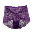 thumbnail image 3 of adviicd Panties for Women Pack High Waist Womens Underwear,Cotton High Waist Underwear for Full Coverage Soft Comfortable Briefs Panty Purple Medium, 3 of 4