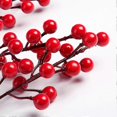 thumbnail image 3 of 12pcs Artificial Red Berries Decoration,20cm, 3 of 5