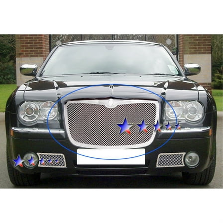 2005-2010 Chrysler 300 /2005-2010 Chrysler 300C Stainless Steel Polished Finish 1.8 Mm Wire Mesh Mesh Grille