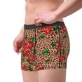 thumbnail image 2 of Xecao Rose Mix Leopard 1 Print Men's Underwear Boxer Briefs Pack - Your ComfortSoft, Moisture-Wicking, and Breathable Choice for Men's Underwear-X-Large, 2 of 5