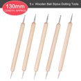 thumbnail image 2 of Unique Bargains Clay Sculpture Tools Set Double-Sided Ball Stylus Dotting Wood for Modeling 5Pack, 2 of 5