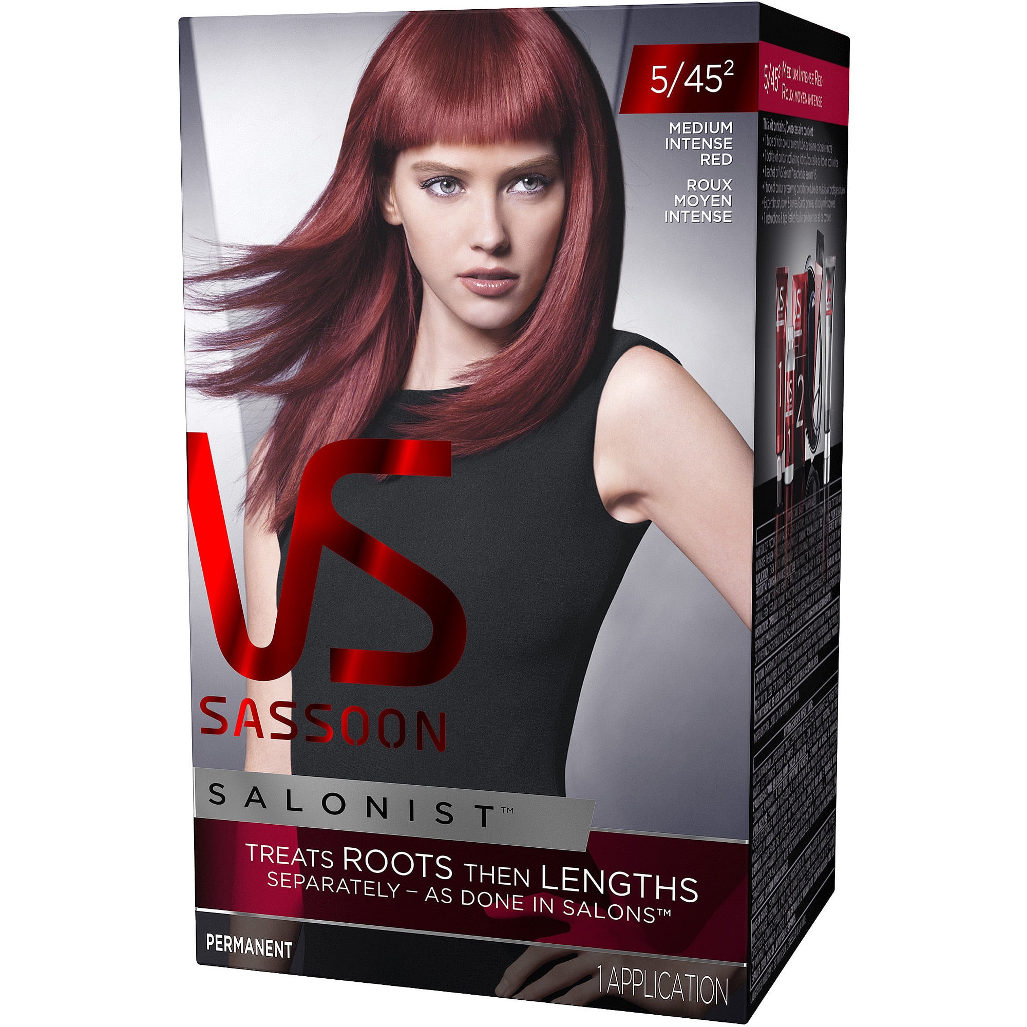 Vidal Sassoon Salonist Hair Color 4 46 Dark Red Violet Walmart
