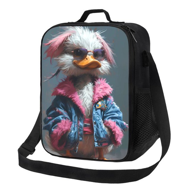 Disketp Lady Duck Bolsa Térmica Estampada para Almuerzo, Lonchera para Hombres y Mujeres Adultos