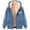 hgg314-Blue, variant on Ounisa Women's Christmas Fleece Hooded Sweatshirt Jacket, Soft Warm Holiday Pullover with Cozy Lining for Seasonal Comfort