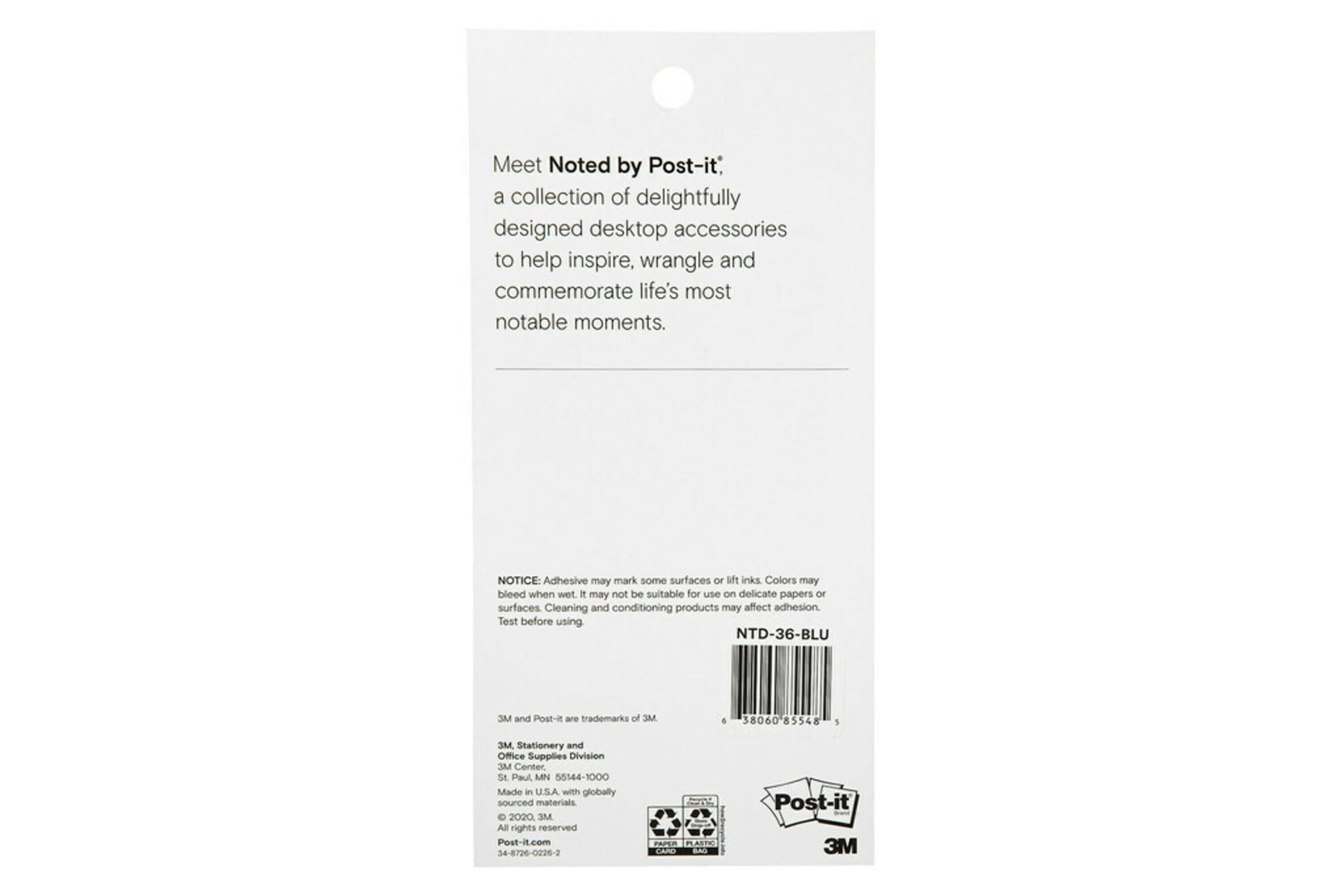 Noted by Post-it®, Blue Lined List Notes, 2.9 in. x 5.7 in.